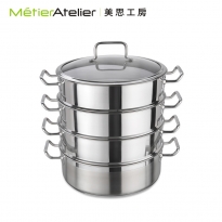 美思工房28CM不绣钢多层蒸锅K0105