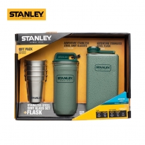 Stanley探险系列不锈钢酒杯酒壶套装绿色（4×59毫升+236毫升）10-01883-006