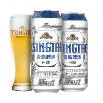 青岛啤酒全麦白啤11度500ml*10听礼盒装