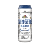 青岛啤酒白啤11度500*12罐啤（20版）