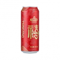 青岛啤酒10度500*12福禧罐啤