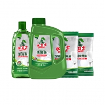水卫士洗碗粉4件套（洗碗粉1Kg/瓶+漂洗剂500ml/瓶+洗碗盐2袋500g/袋）